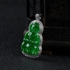 翠绿翡翠观音吊坠-红掌柜