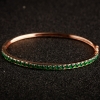 缅甸天然翠绿翡翠手镯-红掌柜