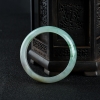 缅甸天然A货糯冰种飘翠翡翠手镯-红掌柜