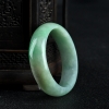 豆种飘翠翡翠手镯-红掌柜
