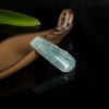天然糯冰种蓝绿翡翠节节高升吊坠-红掌柜