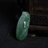 缅甸糯冰种飘翠翡翠福瓜吊坠-红掌柜