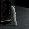 缅甸糯种飘花翡翠烟嘴壶-红掌柜