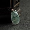 天然糯冰种飘花翡翠福在眼前吊坠-红掌柜