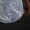 糯冰种浅紫翡翠伏虎罗汉挂件-红掌柜