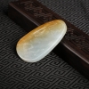 缅甸糯冰种俏色翡翠佛吊坠-红掌柜