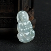 糯冰种灰绿翡翠-红掌柜
