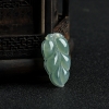 天然糯种飘花翡翠金枝玉叶吊坠-红掌柜
