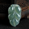 缅甸天然糯种飘花翡翠吊坠-红掌柜