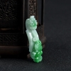 翠绿翡翠龙头如意吊坠-红掌柜