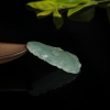 糯冰种飘花翡翠吊坠-红掌柜