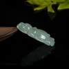 缅甸天然油青种翡翠吊坠-红掌柜