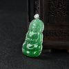 糯种翠绿翡翠观音吊坠-红掌柜