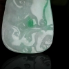 缅甸天然糯种翡翠福寿如意吊坠-红掌柜