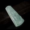 天然糯冰种翡翠小桥流水吊坠-红掌柜