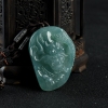 缅甸天然糯冰种蓝绿翡翠辰龙吊坠-红掌柜