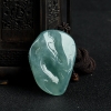 缅甸天然蓝绿翡翠辰龙吊坠-红掌柜