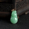 18K豆种豆绿翡翠福禄吊坠-红掌柜