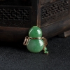 18k糯种暗绿翡翠葫芦吊坠-红掌柜