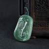 缅甸糯种蓝绿翡翠观音吊坠-红掌柜