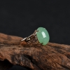 糯种浅绿翡翠蛋面戒指-红掌柜