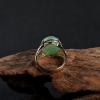 糯种翡翠蛋面戒指-红掌柜
