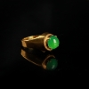 天然翡翠戒面-红掌柜