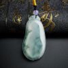 冰种飘蓝花翡翠福瓜吊坠-红掌柜珠宝