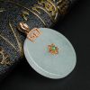 糯冰种淡晴水翡翠平安扣吊坠-红掌柜珠宝