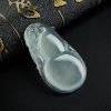 缅甸淡绿翡翠葫芦吊坠-红掌柜