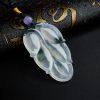 缅甸冰糯种飘花翡翠吊坠-红掌柜