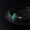 金镶糯种阳绿翡翠戒指-红掌柜