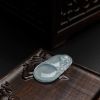 缅甸天然冰糯种浅绿翡翠吊坠-红掌柜