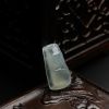 缅甸冰糯种浅绿翡翠竹节吊坠-红掌柜