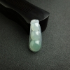 缅甸天然糯种淡绿翡翠福豆吊坠 - 红掌柜