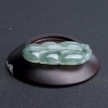 缅甸天然糯冰种翡翠叶子吊坠-红掌柜