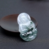 缅甸糯种飘花翡翠观音吊坠-红掌柜