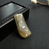 缅甸天然糯冰种俏色翡翠吊坠-红掌柜