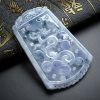 冰糯种翡翠龙牌吊坠 - 红掌柜珠宝