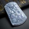 冰糯种龙牌吊坠 - 红掌柜珠宝