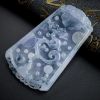 翡翠春带彩龙牌吊坠 - 红掌柜珠宝