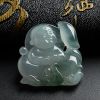 冰糯种飘花翡翠童子吊坠 - 红掌柜珠宝