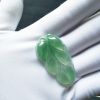 缅甸A货冰糯种飘绿翡翠树叶 - 红掌柜珠宝