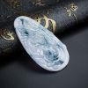 天然冰种春色飘花翡翠龙牌吊坠 - 红掌柜