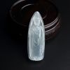 缅甸A货天然冰种淡绿翡翠佛吊坠 - 红掌柜