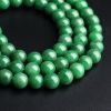 缅甸A货天然糯种满绿翡翠项链 - 红掌柜