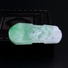 缅甸天然糯冰种翡翠古龙牌吊坠-红掌柜