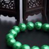 糯种翠色翡翠圆珠手串 - 红掌柜