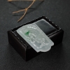 缅甸天然糯冰种飘翠翡翠吊坠-红掌柜