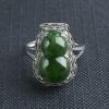 18K金镶钻浓绿翡翠葫芦戒指-红掌柜珠宝